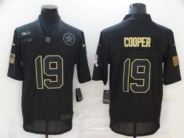 Men's Dallas Cowboys #19 Amari Cooper Black Game Jersey