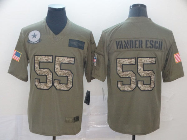 Men's Dallas Cowboys Leighton Vander Esch #55 Brown Player Game Jersey