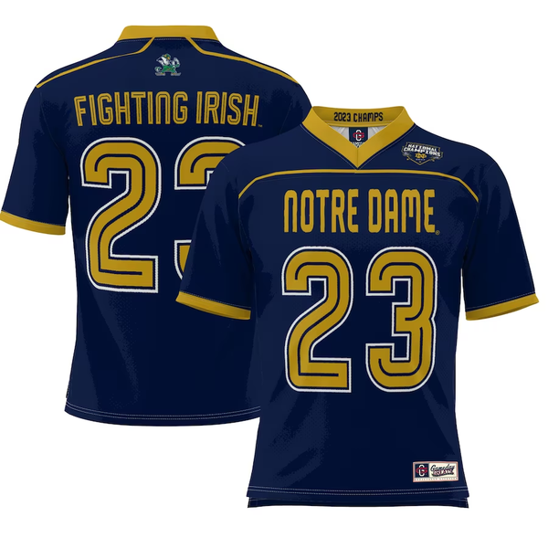 Men's Notre Dame Fighting Irish  Navy 2023 Champions Lightweight Jersey