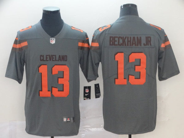 Men's Cleveland Browns Odell Beckham Jr. Gray Inverted Legend Jersey