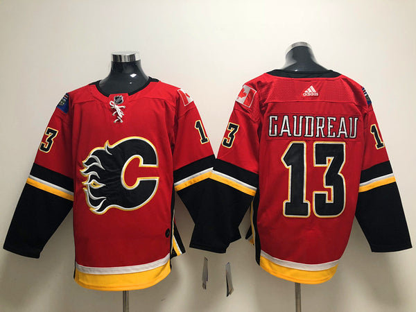 Men's Calgary Flames Johnny Gaudreau #13 Red Breakaway Player Jersey