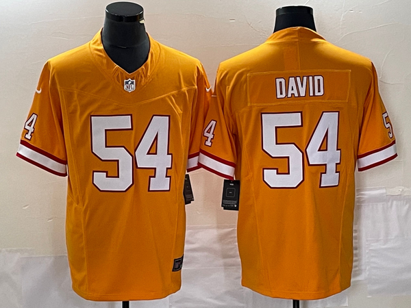 Men's Tampa Bay Buccaneers Lavonte David #54 Orange Throwback Game Jersey