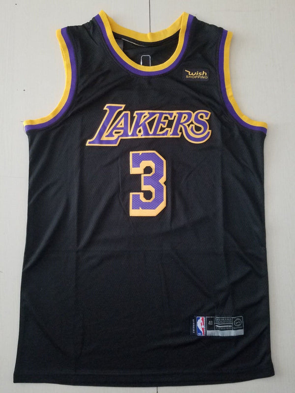 Men's Los Angeles Lakers Anthony Davis Black 2020/21 Swingman Player Jersey