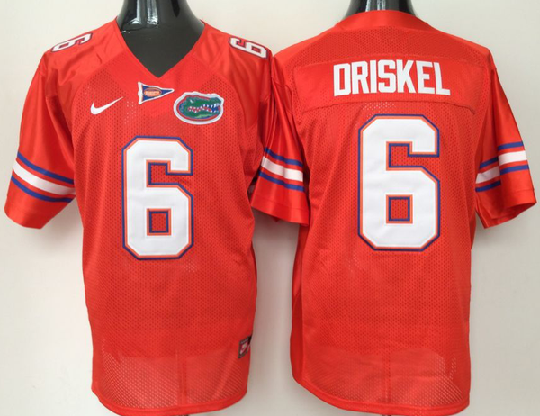 Men's Florida Gators Jeff Driskel #6 Orange Player Game Jersey