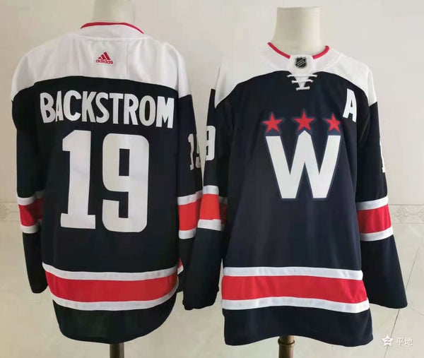 Men's Washington Capitals Nicklas Backstrom #19 Navy Home Breakaway Player Jersey