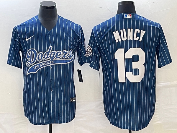 Men's Los Angeles Dodgers Max Muncy #13 Blue Player Jersey Joint Edition