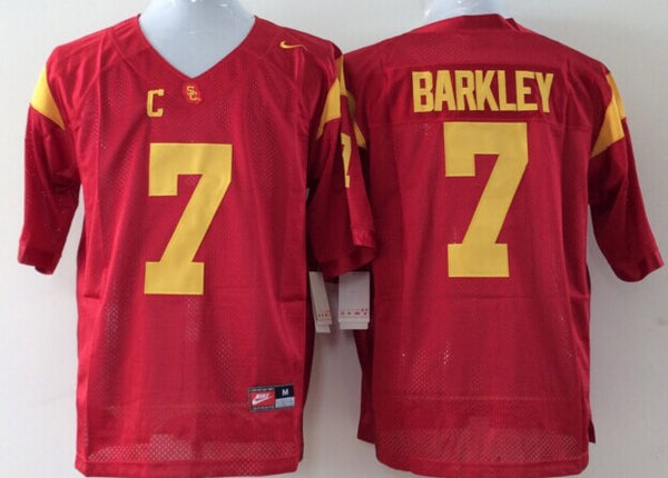 Men's USC Trojans Matt Barkley #7 Cardinal Player Game Jersey