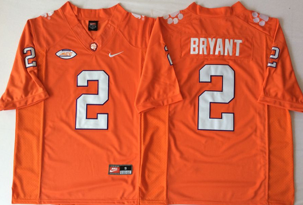 Men's Clemson Tigers Kelly Bryant #2 Orange Game Jersey