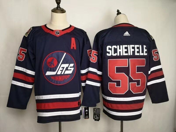 Men's Winnipeg Jets Mark Scheifele #55 Navy Player Jersey