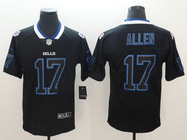 Men's Buffalo Bills Josh Allen #17 Black Alternate Game Jersey