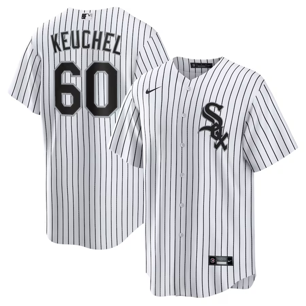 Men's Chicago White Sox Dallas Keuchel #60 White Home Replica Player Jersey