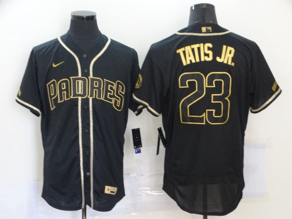 Men's San Diego Padres Fernando Tatis Jr. #23 Black Player Stitched Jersey