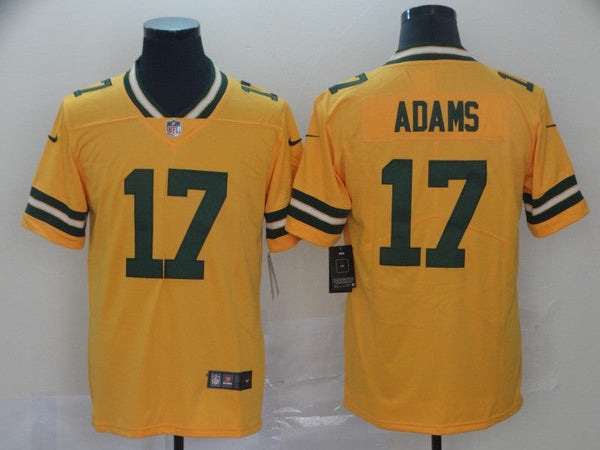 Men's Green Bay Packers Davante Adams #17 Yellow Inverted Legend Jersey