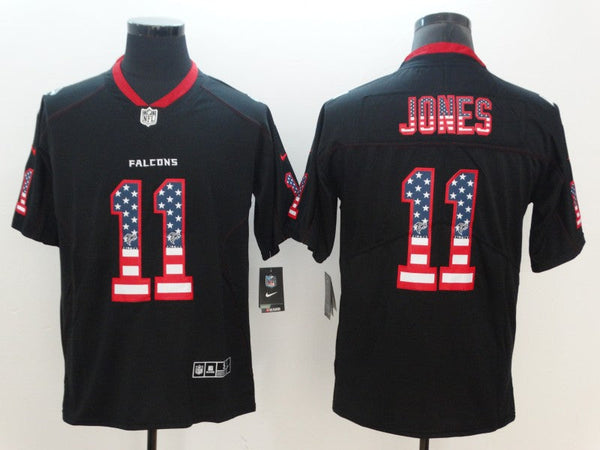 Men's Atlanta Falcons #11 Julio Jones Black Player Jersey