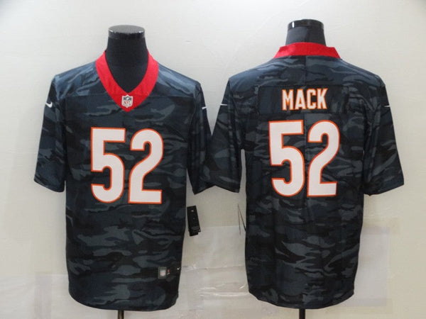 Men's Chicago Bears Khalil Mack #52 Gray Camouflage Game Jersey