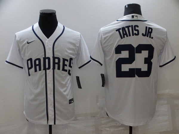 Men's San Diego Padres Fernando Tatis Jr. #23 MLB White Stitched Jersey