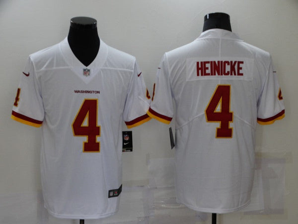 Men's Washington Redskins Taylor Heinicke #4 White Game Jersey