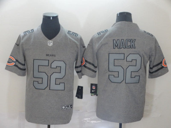 Men's Chicago Bears Khalil Mack #52 Gray Game Player Jersey