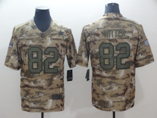 Men's Dallas Cowboys Jason Witten #82 Camouflage Game Jersey