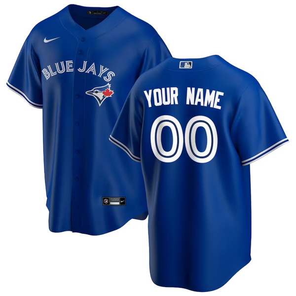 Men's Toronto Blue Jays Royal Alternate Replica Custom Jersey