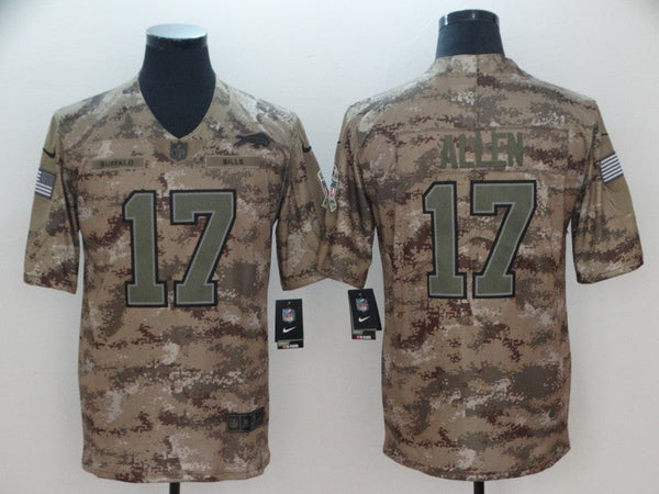 Men's Buffalo Bills Josh Allen #17 Camouflage Game Jersey