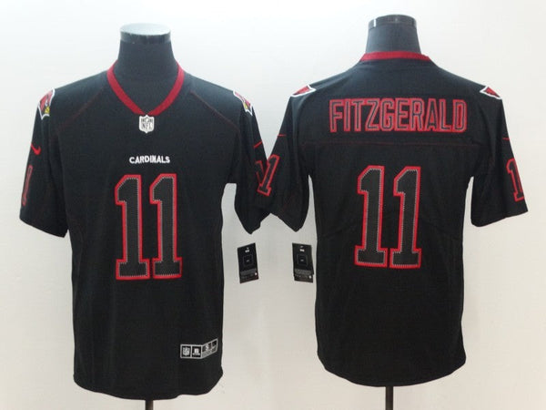 Men's Arizona Cardinals Larry Fitzgerald #11 Black Authentic Game Jersey