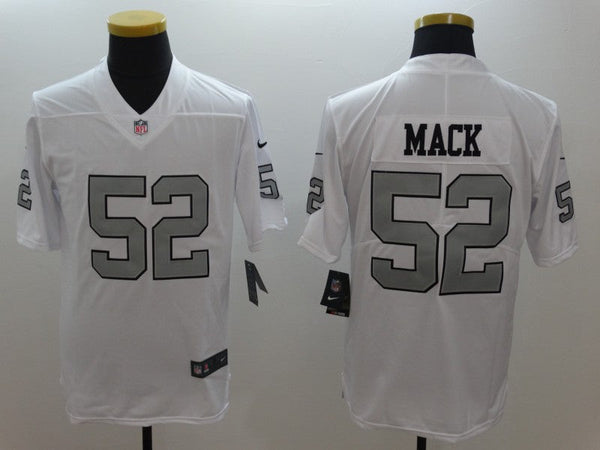 Men's Las Vegas Raiders Khalil Mack #52 White Player Game Jersey