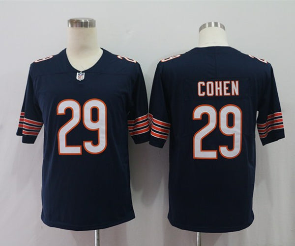 Men's Chicago Bears Tarik Cohen #29 Navy Vapor Limited Jersey