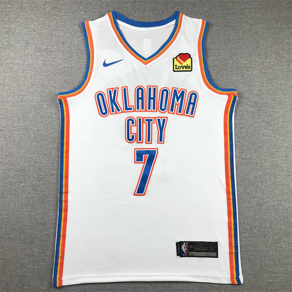 Men's Oklahoma City Thunder Chet Holmgren #7 White Swingman Jersey - Association Edition