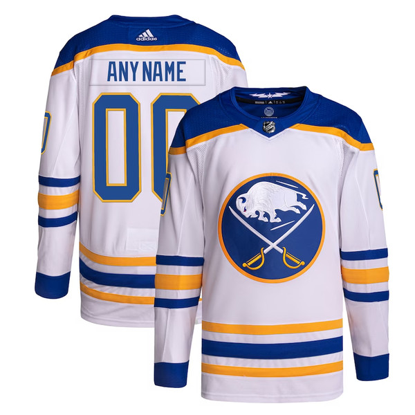 Men's Buffalo Sabres White Custom Player Jersey