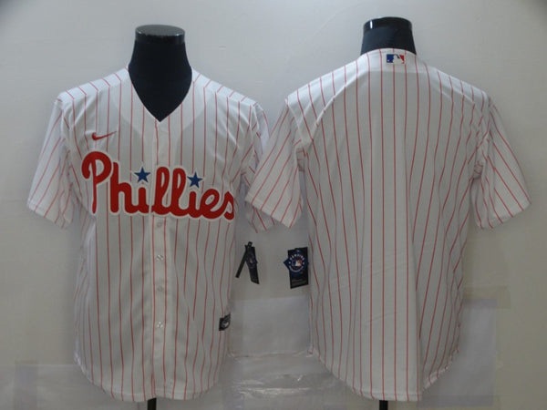 Men's Philadelphia Phillies White Home Replica Blank Jersey