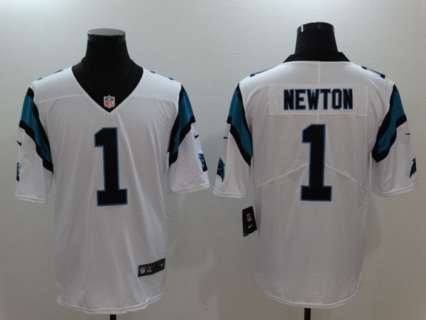 Men's Carolina Panthers Cam Newton #1 White Game Jersey