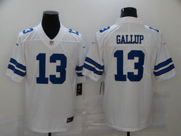 Men's Dallas Cowboys Michael Gallup #13 White Game Player Jersey