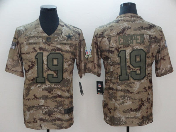 Men's Dallas Cowboys Amari Cooper #19 Camouflage Game Jersey