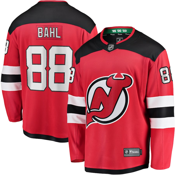 Men's New Jersey Devils Kevin Bahl #88 Red Player Game Jersey