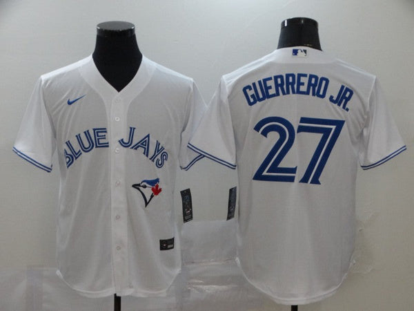 Men's Toronto Blue Jays Vladimir Guerrero Jr. #27 White Replica Baseball Jersey