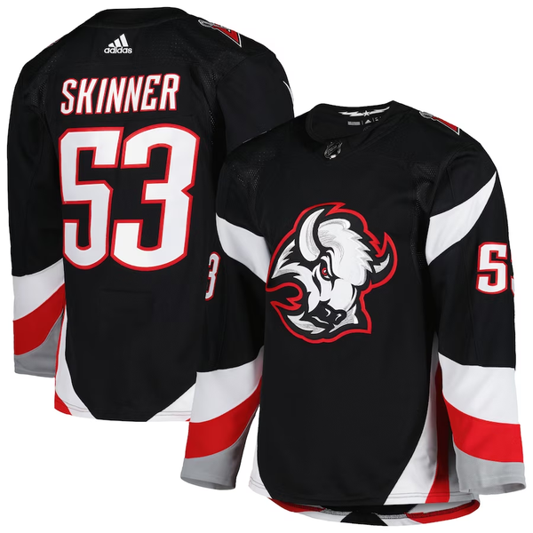 Men's Buffalo Sabres Jeff Skinner #53 Black Replica Player Jersey