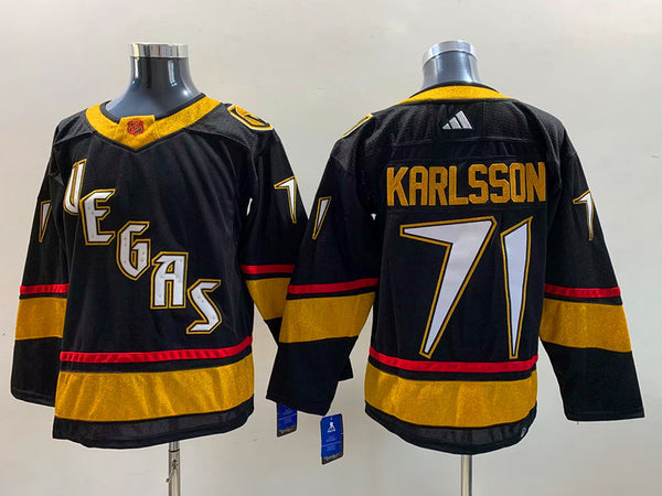 Men's Vegas Golden Knights William Karlsson #71 Black Breakaway Player Jersey