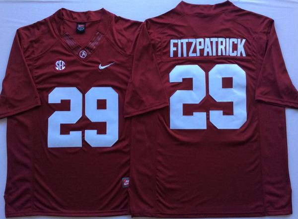 Men's Alabama Crimson Tide Minkah Fitzpatrick #29 Crimson Player Game Jersey