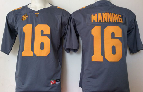 Men's Tennessee Volunteers Peyton Manning #16 Black Player Game Jersey