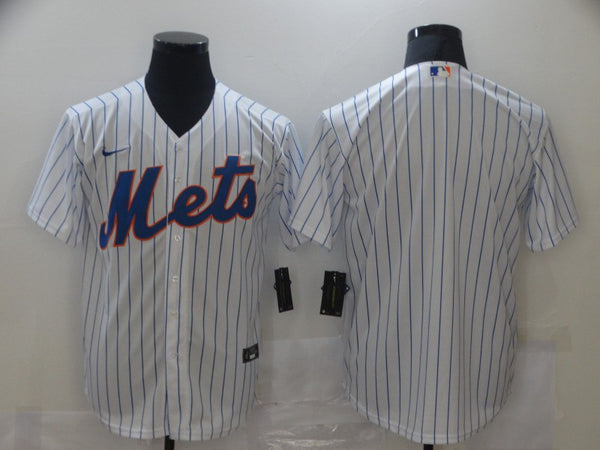 Men's New York Mets White Home Replica Blank Jersey