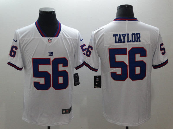 Men's New York Giants Lawrence Taylor #56 White Game Player Jersey