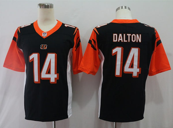 Men's Cincinnati Bengals Andy Dalton #14 Black Game Jersey