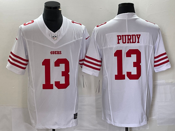 Men's San Francisco 49ers Brock Purdy #13 White Game Player Jersey