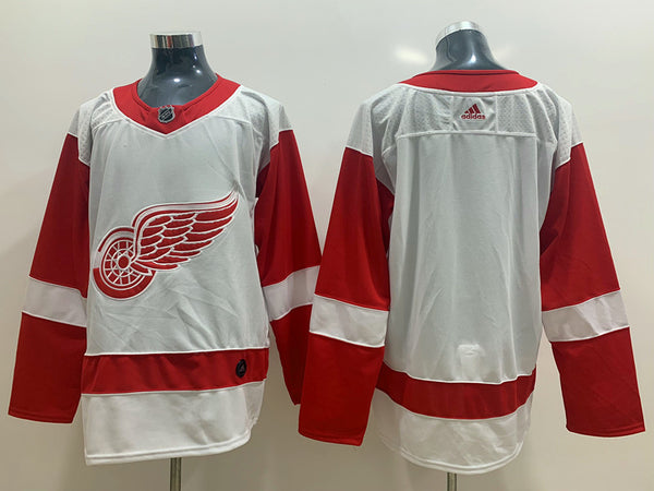 Men's Detroit Red Wings White Away Primegreen Authentic Blank Jersey