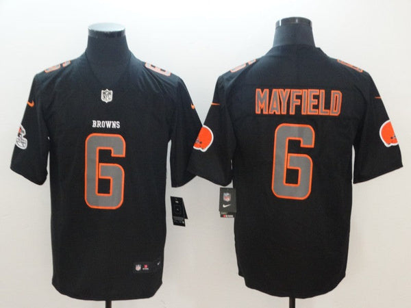 Men's Cleveland Browns Baker Mayfield Black Game Player Jersey