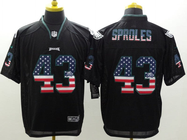 Men's Philadelphia Eagles Darren Sproles #43 Black Game Jersey