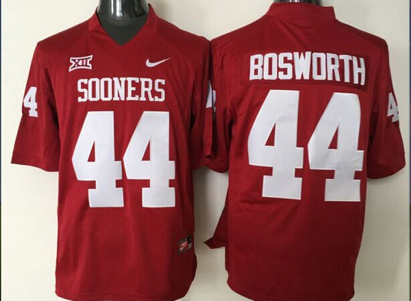 Men's Oklahoma Sooners Brian Bosworth #44 Crimson Player Jersey