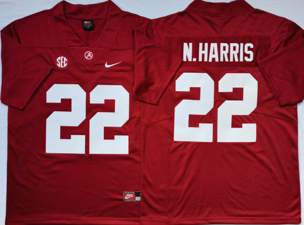 Men's Alabama Crimson Tide Najee Harris #22 Crimson Player Game Jersey