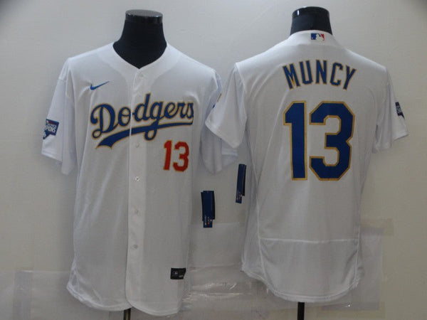 Men's Los Angeles Dodgers Max Muncy #13 White Replica Player Jersey